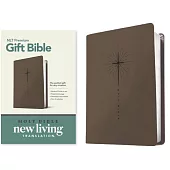 Premium Gift Bible NLT (Red Letter, Leatherlike, Star Cross Taupe)