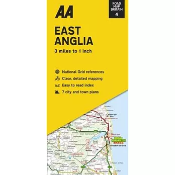 Road Map Britain: East Anglia