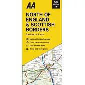 Road Map Britain: North of England & Scottish Borders