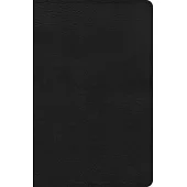 CSB Large Print Personal Size Reference Bible, Black Leathertouch