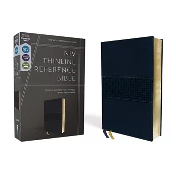 Niv, Thinline Reference Bible, Leathersoft, Navy, Red Letter, Comfort Print
