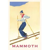 The Vintage Journal Woman Skiing Down Hill, Mammoth