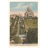 Vintage Journal Funicular Railway to Sacre Coeur Church