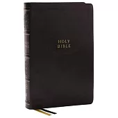 KJV Holy Bible, Center-Column Reference Bible, Leathersoft, Black, 72,000+ Cross References, Red Letter, Thumb Indexed, Comfort Print: King James Vers