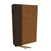 Kjv, Center-Column Reference Bible with Apocrypha, Leathersoft, Brown, 72,000 Cross-References, Red Letter, Comfort Print: King James Version: King Ja