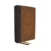 KJV Bible, Giant Print Thinline Bible, Vintage Series, Leathersoft, Brown, Red Letter, Comfort Print: King James Version: King James Version