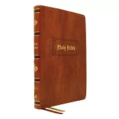 KJV Bible, Giant Print Thinline Bible, Vintage Series, Leathersoft, Tan, Red Letter, Thumb Indexed, Comfort Print: King James Version: King James Vers