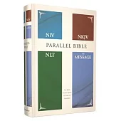 Niv, Nkjv, Nlt, the Message, (Contemporary Comparative) Parallel Bible, Hardcover