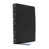 Nkjv, Large Print Thinline Reference Bible, Blue Letter, MacLaren Series, Genuine Leather, Black, Thumb Indexed, Comfort Print: Holy Bible, New King J