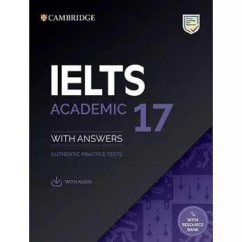一次就拿雅思高分!2024最新IELTS雅思書推薦Top13,IELTS高分聽力口說閱讀寫作準備!! 雅思準備ptt考古題、英國留學必備 - 第24張圖 Ielts 17 Academic Student’s Book with Answers with Audio with Resource Bank
