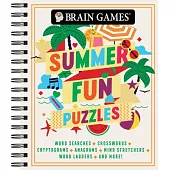 Brain Games - Summer Fun Puzzles (#3): Word Searches, Crosswords, Cryptograms, Anagrams, Mind Stretchers, Word Ladders, and More!