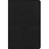 CSB Large Print Compact Reference Bible, Black Leathertouch