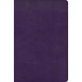 CSB Giant Print Reference Bible, Plum Leathertouch, Indexed