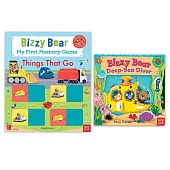 Bizzy Bear交通工具大集合(獨家2冊套書)：記憶配對遊戲 + 深海探險翻翻書
