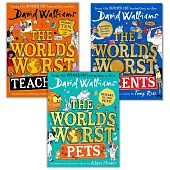 David Walliams 大衛.威廉《全世界最糟糕的家長/老師/寵物》全彩幽默兒童小說套書(3冊)