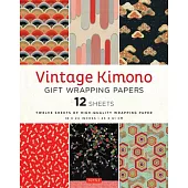 Vintage Kimono Gift Wrapping Paper - 12 Sheets: 18 X 24 Inch (45 X 61 CM) High-Quality Wrapping Paper
