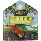 生態翻翻硬頁書：動物的家Animal Homes: A lift-the-flap book of discovery (A Clover Robin Book of Nature)