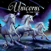 Unicorns by Anne Stokes Wall Calendar 2024 (Art Calendar)