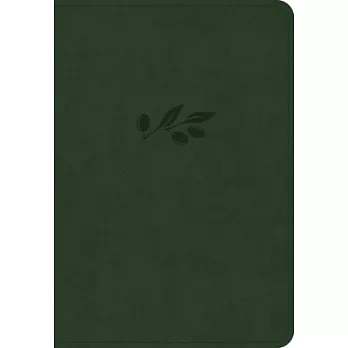 KJV Large Print Compact Reference Bible, Olive Leathertouch