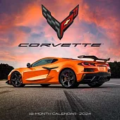 Corvette 2024 7 X 7 Mini Wall Calendar