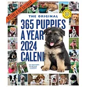365 Puppies-A-Year Picture-A-Day Wall Calendar 2024