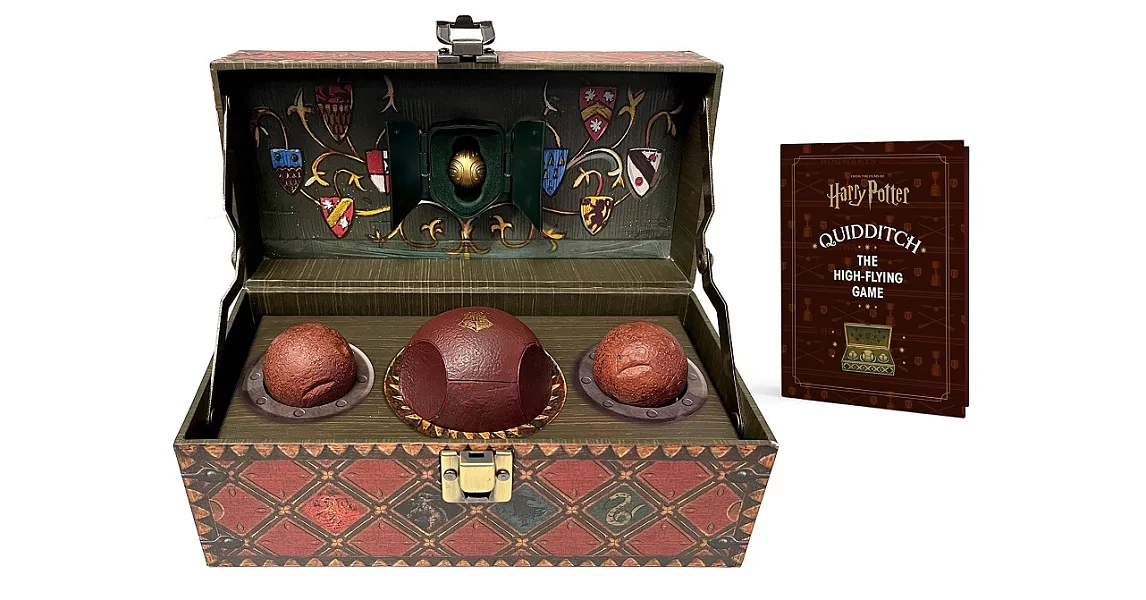 哈利波特：魁地奇收藏套組（內含金探子、搏格、快浮）Harry Potter Collectible Quidditch Set (Includes Removeable Golden Snitch!) | 拾書所