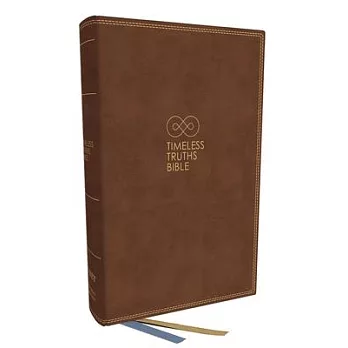 Net, Timeless Truths Bible, Leathersoft, Brown, Comfort Print: One Faith. Handed Down. for All the Saints.