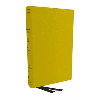 NKJV Holy Bible, Personal Size Large Print Reference Bible, Yellow, Genuine Leather, 43,000 Cross References, Red Letter, Comfort Print: New King Jame