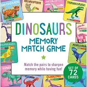 Dinosaurs Memory Match Game (Set of 72 Cards)