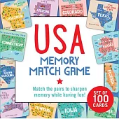 USA Memory Match Game (Set of 100 Cards)