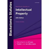 Blackstones Statutes on Intellectual Property 16th Edition