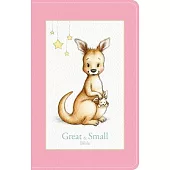 KJV Great and Small Bible, Pink Leathertouch: A Keepsake Bible for Babies