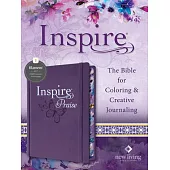 Inspire Praise Bible Nlt, Filament-Enabled Edition (Hardcover Leatherlike, Purple): The Bible for Coloring & Creative Journaling