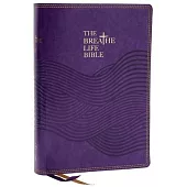 The Breathe Life Holy Bible: Faith in Action (Nkjv, Purple Leathersoft, Red Letter, Comfort Print): Faith in Action