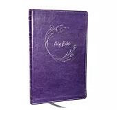 KJV Holy Bible, Ultra Thinline, Purple Leathersoft, Red Letter, Comfort Print