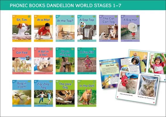Phonic Books Dandelion World Stages 1-7 (Alphabet Code): Decodable Books for Beginner Readers Sounds of the Alphabet