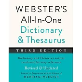 Webster’s All-In-One Dictionary and Thesaurus, Third Edition