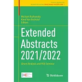 Extended Abstracts 2021/2022: Ghent Analysis and Pde Seminar