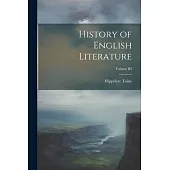 History of English Literature; Volume III