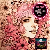 Pink Moon Adult Coloring Book