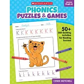 Phonics Puzzles & Games for Prek-K: 50+ Skill-Building Activities for Reading Success