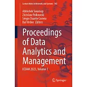 Proceedings of Data Analytics and Management: Icdam 2023, Volume 1