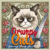 Grumpy Cats Grayscale Coloring Book for Adults: funny Cats Coloring Book grumpy cats doing things grauscale Coloring Book