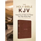 The Holy Bible Kjv: Featuring an Easy-To-Follow Two-Year Study Plan [Cinnamon & Gold]