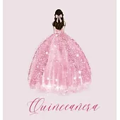 Quinceanera Guest Book with pink dress
