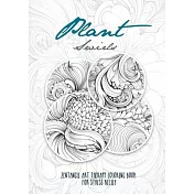 Plant Swirls Zentangle Art Therapy Coloring Book for Stress Relief: zentangle patterns coloring book Flowers Coloring Book relaxation