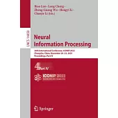 Neural Information Processing: 30th International Conference, Iconip 2023, Changsha, China, November 20-23, 2023, Proceedings, Part IV