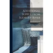 Additional Supply From Sudbury River: Description Of The Work