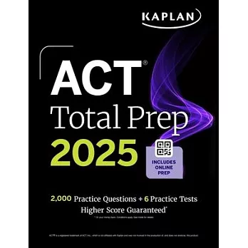 ACT Total Prep 2025: Includes 2,000+ Practice Questions + 6 Practice Tests