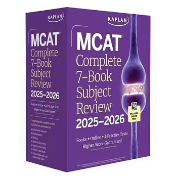 MCAT Complete 7-Book Subject Review 2025-2026, Set Includes Books, Online Prep, 3 Practice Tests